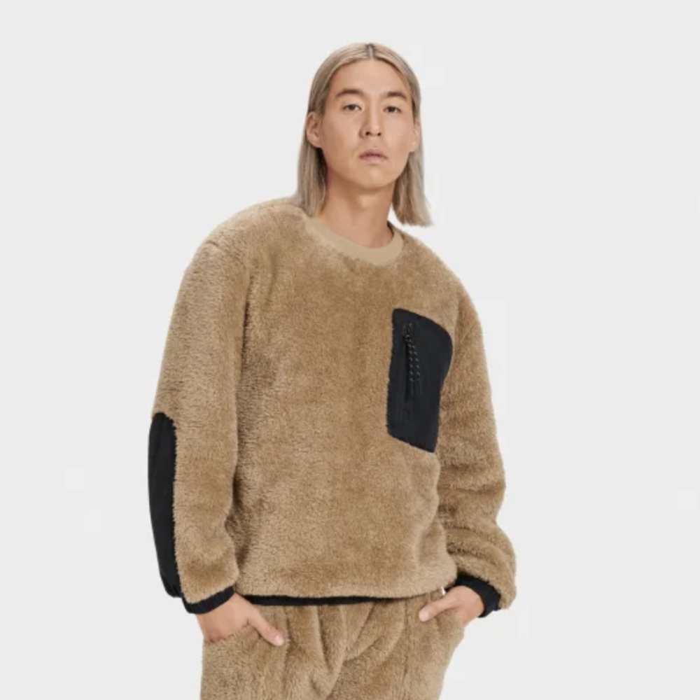 Ugg Mens Apparel & Accessories-Niko Sherpa Crewneck